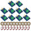 10pcs Piezoelectric Sensor Analog Ceramic Sensor Module Piezoelectricity for DIY KIT 1