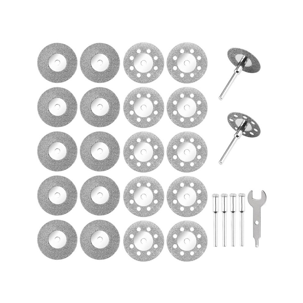 Photos - Power Tool Accessory Jojomino Diamond Cutting Wheels  20 with 402 Mandrels (3 mm) 4 Rotary Tool Mandrels (25 mm)