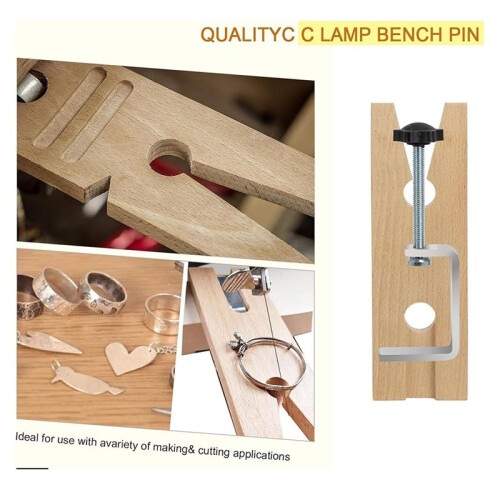 Ring Sizing Tool Kit Ring Making Plastic Ring Sizer Rubber Hammer Saw Polishing Cloth Wooden Stick Ring Making Tools