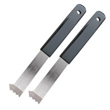 2-Pack Heavy-Duty Paver Puller & Extractor Tool - Steel Paver Lifter with Micro-Type Teeth & Gripper Slots for Brick