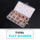 150pcs Copper Washer Combination Box Sealing Copper Gasket Metal Flat Washer Combination 4