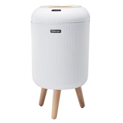 FEIDASH Automatic Trash Can with Lid, Small Plastic Trash Can, Motion Sensor Trash Can for Bedroom, Bathroom, Kitchen A