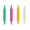 4Pcs Clay Modeling Pattern Rollers Kit 4 Colors Leather Texture Roller Plastic Rolling Pin Polymer Clay for DIY Handmade 1