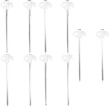 10 Pcs Luminous Camping Tent Pegs Set,Florescent Metal Stakes for Secure Pitching, Essential Outdoor Accessories