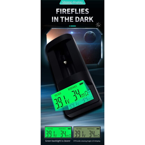 High-Precision Digital Multifunctional 4- Kelvin Meter Tester USB  Measures Battery Resistance 1