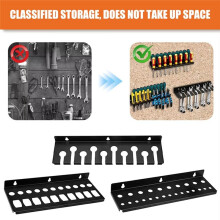 Organizador de Chave de Fenda Suporte de Parede Suporte de Ferramentas Manuais Suporte de Trilho Garagem Oficina Hardware Suporte de Ferramentas