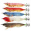 5 Stück 10 cm Holz Garnelen Angelköder Blinkender Wobbler Haken Jig Kunstköder Jigging Köder Oktopus Köder 10
