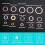 150pcs Copper Washer Combination Box Sealing Copper Gasket Metal Flat Washer Combination 5