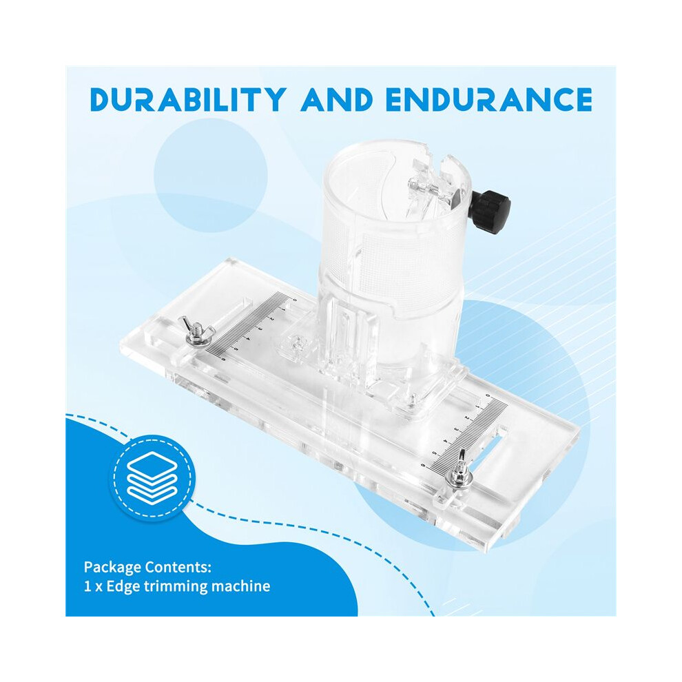 Trimming Machine Hinge Slotting Board Tools Parts, Trim Machine Base,Thicken With Graduations Router Base 4712531319471