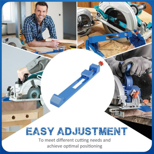 Adjustable Cutting Machine Base Guide, Electric Circular Saw Milling Positioning Clamp Precision Wood Cutting Guide 1