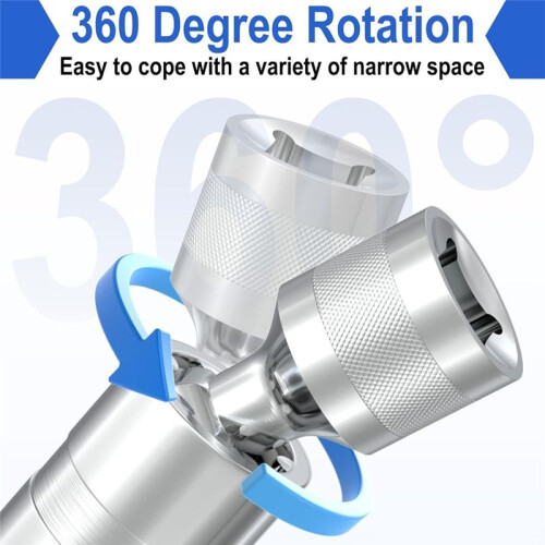14mm&16mm  Socket Set, Thin Wall 3/8Inch Drive  Socket Removal Tool, 12 Point, for Most Car Models 2