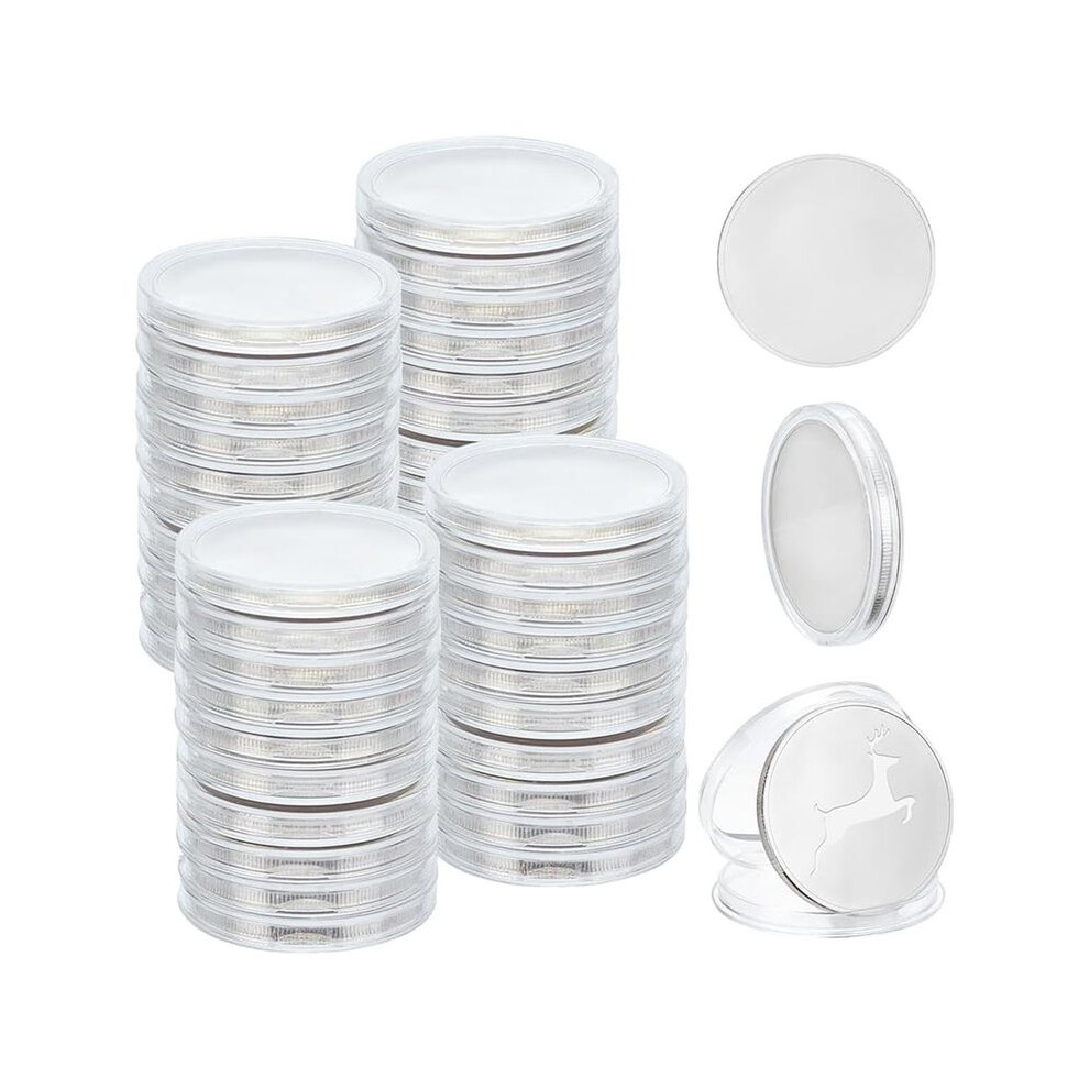 40 Pcs Blank Coin Engraving Blanks Coin Metal Stamping Blank Coin 40 Mm/1.57 Inch Round Tags Threaded Edged Coin 6033932612809