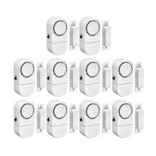 90db Wireless Security Alarm Door Window Sensor Independent Magnetic Opening Sensor Enhanced Home Safety 10Pcs