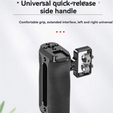 Universele Railklem Zijhandgreep 1/4 Inch Schroefdraad Camerakooi Handgreep voor DSLR-Camerakooi Koude Schoenbevestiging Microfoonhouder