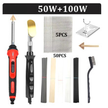 220V Smoothing Iron for Car Bumper Repair Hot Stapler Iron of Plastic Welding Machine Crack Leather Shoes EU Plug