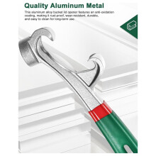 5 Gallon Emmer Opener Tool - Verbeterde Aluminium Verf Emmer Deksel Verwijderaar Sleutel, 8,5 Inch Metalen Blikopener