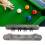4-Schlitz Wandmontierter Queue-Halter Moderner Holz Billard Queue Halter Silber-Grau 3