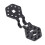 100 Stück Schattentuchclips hexagonal 9,5 cm schwarz 1