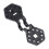100 Stück Schattentuchclips hexagonal 9,5 cm schwarz 14