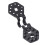 100 Stück Schattentuchclips hexagonal 9,5 cm schwarz 8