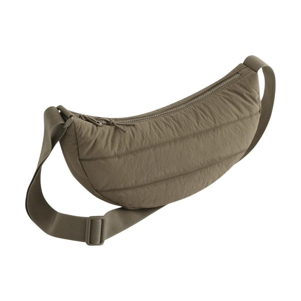 Bagbase (One Size, Earthy Green) Plain Quilted Crossbody Bag