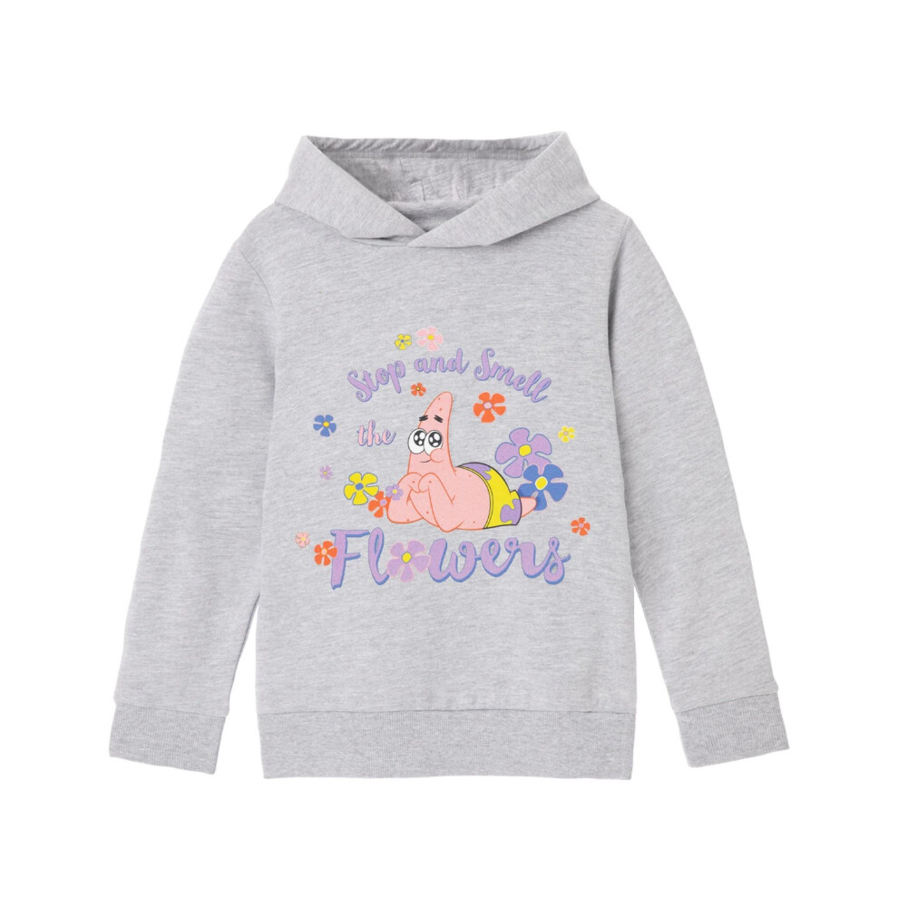 Spongebob Squarepants Girls Stop And Smell The Flowers Hoodie