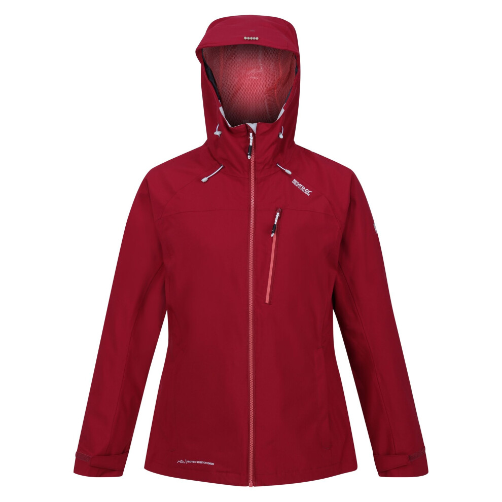Regatta (10 Uk, Rumba ) Womens/Ladies Britedale Waterproof Jacket Red