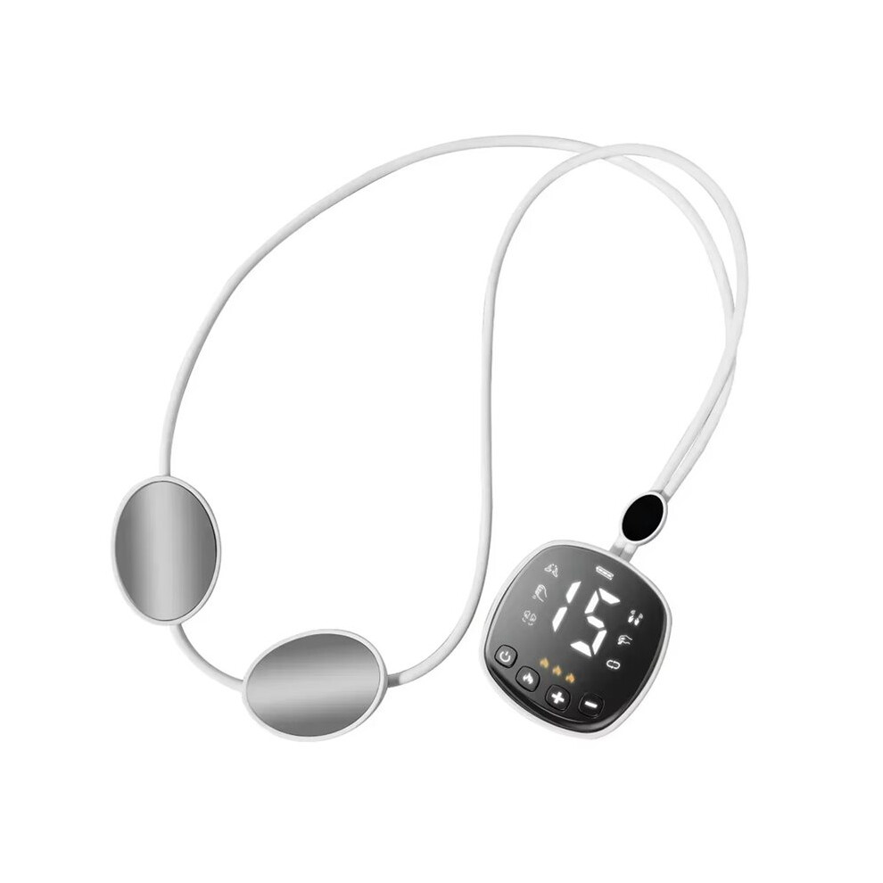 Tlily Electric Neck Massager Ems Micro-Current Cervical Spine Massage Muscle Stimulator Tens Pulse Neck Hot Compress