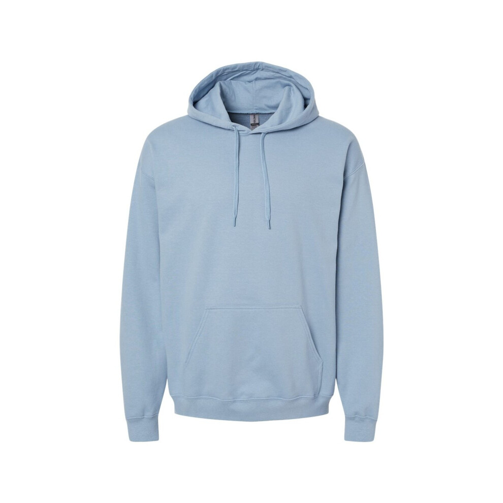 Gildan (L, Stone ) Unisex Adult Softstyle Fleece Midweight Hoodie Blue