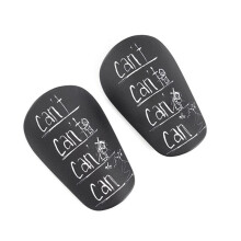 1 Pairs EVA Shin Pads Wear-Resistant Shock Absorbing Soccer Leg Protector Football Training Shin Guards S Black