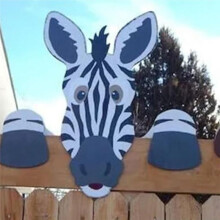 Fence Peep Yard Art Decoration, Outdoor Fence Decoration, Yard Art, Outdoor Art, Outdoor Yard Decoration