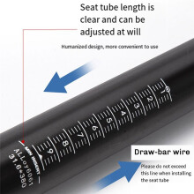 TANKE Mountain Road Fahrradsattelstütze Ultraleichte Aluminiumlegierung MTB Fahrradsattelstütze Sattelrohr 27,2 mm X 380 mm Fahrradteile