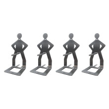 4pcs Funny BBQ Accessories Hot Dog Sausage Stand Holder Portable Barbecue Rack Stainless Steel Roaster Rack Stand 20.5 X 7.5cm