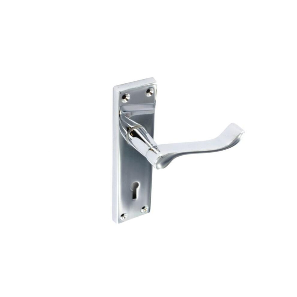 Securit Chrome Scroll Door Handle (Pack Of 2) 5063107620446