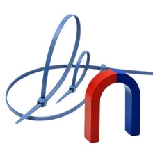 Colliers de Serrage Détectables en Métal, Colliers de Serrage Bleus Détectables en Métal (Lot de 100 Pièces) 370 X 4,8 mm