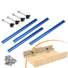 Woodworking 19 T-Track Kit and Accessories Aluminum T-Tracks Slot Miter Track for Router Table Workbench