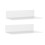 Acrylic Floating Shelf Small Storage Rack Wall-Mounted Decor for Bathroom Living Room White 1