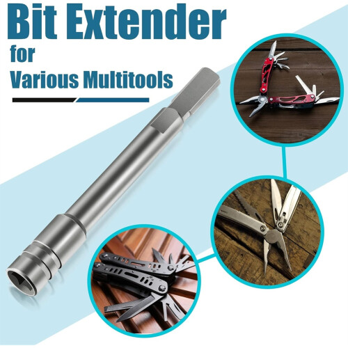 2pack Multitool Bit Driver Extender,1/4 Inch Drill Bit Extension Rod with Flat Handle for Enhanced Accessory Use 1