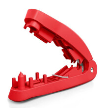 4-in-1 RJ45 Wire Stripping Tool with Cutting,Stripping, Untangling, and Straightening Functions for STP/UTP Cables Red