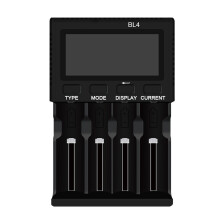 4-Slots Battery Charger 3A Fast Charging Support Battery Capacity Testing for 18650 26650 26500 AA AAA Battery