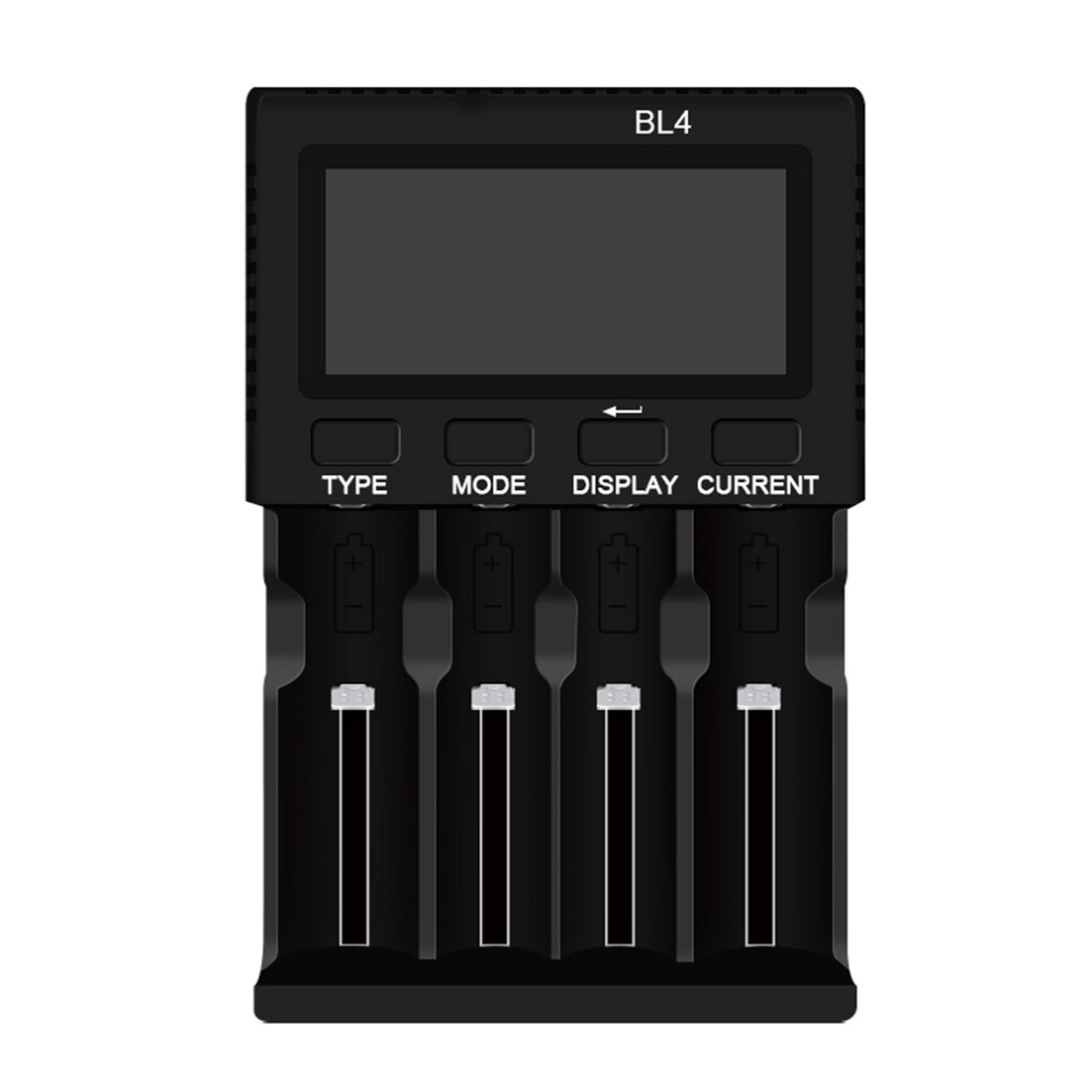 4-Slots Battery Charger 3A Fast Charging Support Battery Capacity Testing For 18650 26650 26500 Aa Aaa Battery 6031329012416
