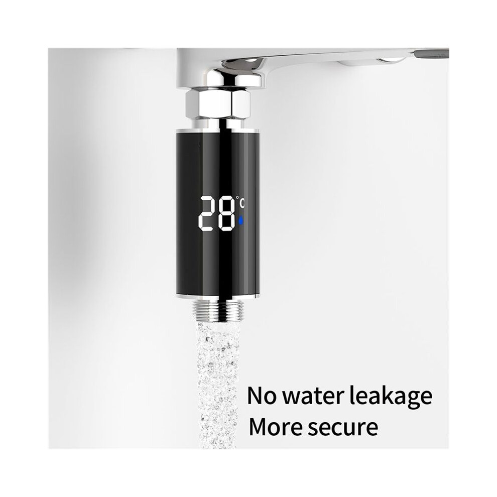 Digital Bathroom Hot Shower Faucets Thermometer Led Display Hydropower Electricity Shower Thermometer Bathing Home 4711494783268