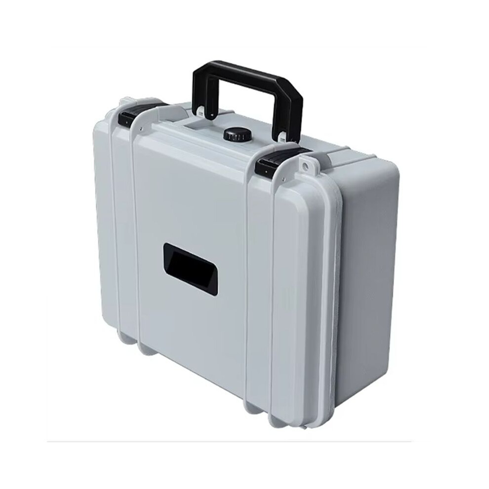 Portable Suitcase Thicken Plastic Hard Case Equipment Hardware Toolbox Large-Capacity Instrument Box With Sponge Grey 4711494741572