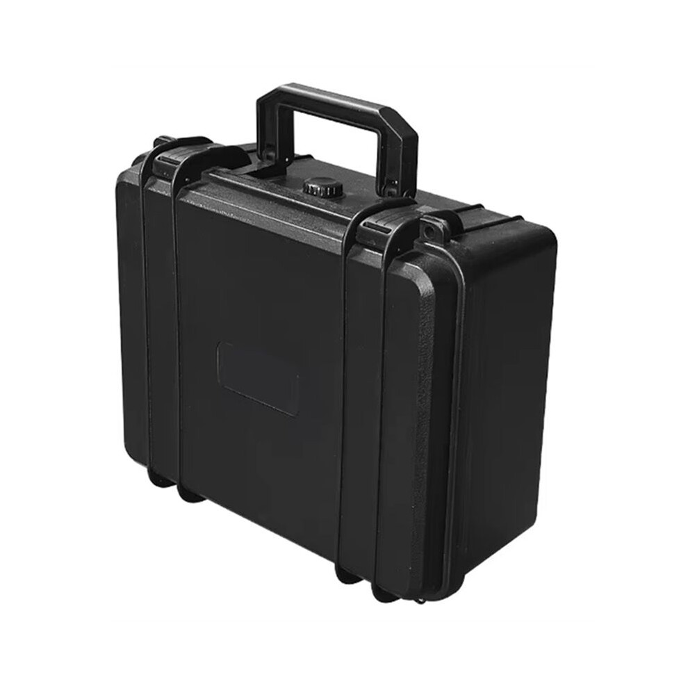 Portable Suitcase Thicken Plastic Hard Case Equipment Hardware Toolbox Large-Capacity Instrument Box With Sponge Black 4712005647499