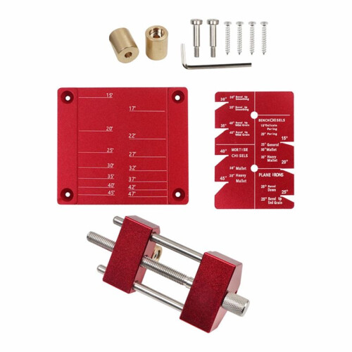 Honing Guide System Chisel Sharpening Kit for Woodworking Chisels and Planes 5/32 to 3In Chisel Sharpening Holder Guide 1