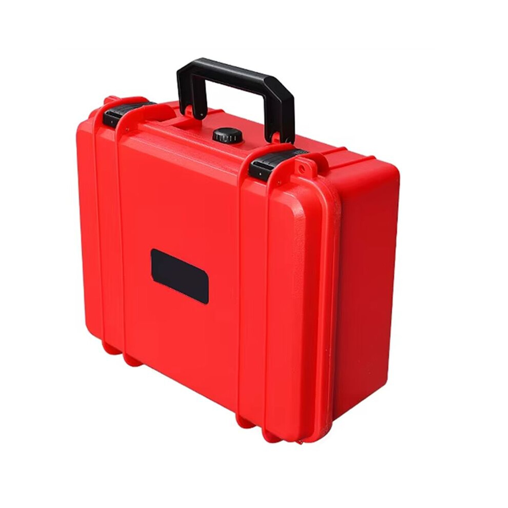 Portable Suitcase Thicken Plastic Hard Case Equipment Hardware Toolbox Large-Capacity Instrument Box With Sponge Red 6031192234892