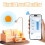 ME201WS Solar Water Level Meter Ultrasonic Level Sensor Solar Panel Powered  Home Device Water Level Gauge 4