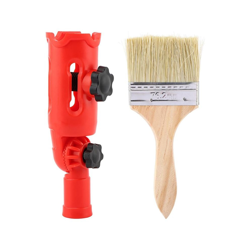 Multi-Angle Paint Brush Extender With Paint Brush, Extension Pole Attachments For Painting Roller, Paints Edger Tool 6034120161390