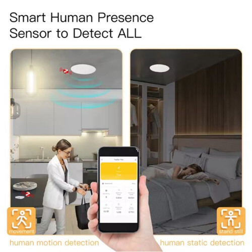 Tuya ZigBee Human Presence Detector  Detection Sensor Photometric 2 in 1 Function  Life Ceiling PIR Hub 1