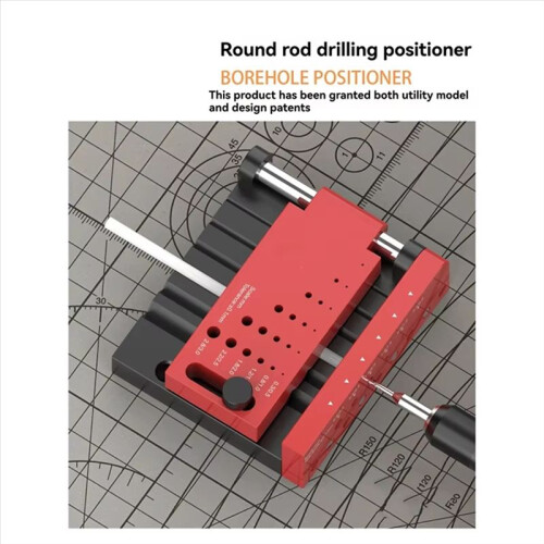 Borehole Positioner Precision Drilling for Scale Model Building Round Rod Center Locator 1